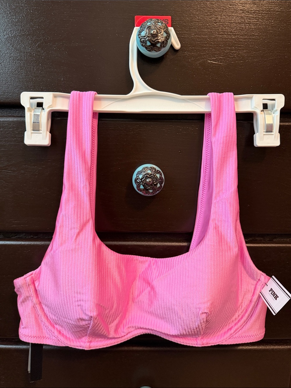 👙VS PINK Ribbed Swim Top- New